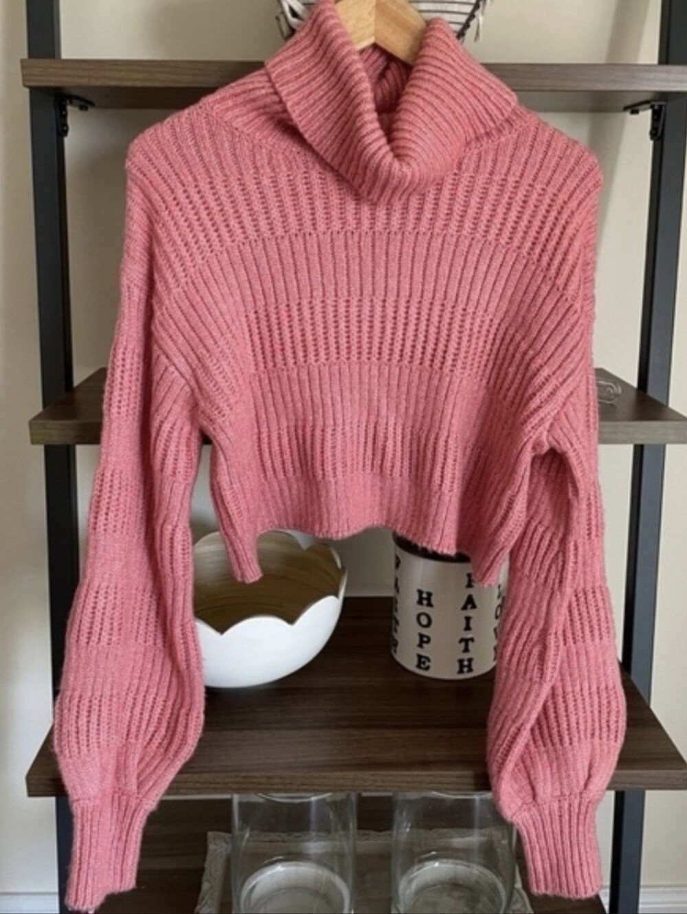 Urban Outfitters Knit Cropped Sweater, Size Medium